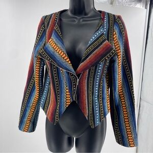 Striped Jacket Sabine Moto Beatriz Misses size XS